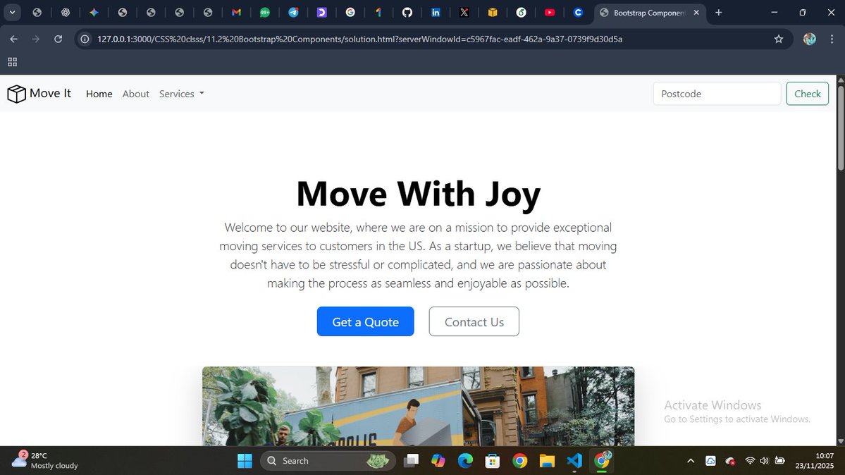 abdoul_black_95's tweet image. Built a clean, responsive hero section today using Bootstrap 5 — navbar, buttons, layout utilities, and a touch of custom CSS.

Bootstrap really makes UI development fast and structured. 🔥

github.com/blackabdoul/bo… 🚀

#Bootstrap #FrontendDev #WebDev #CodingJourney #HTML #CSS