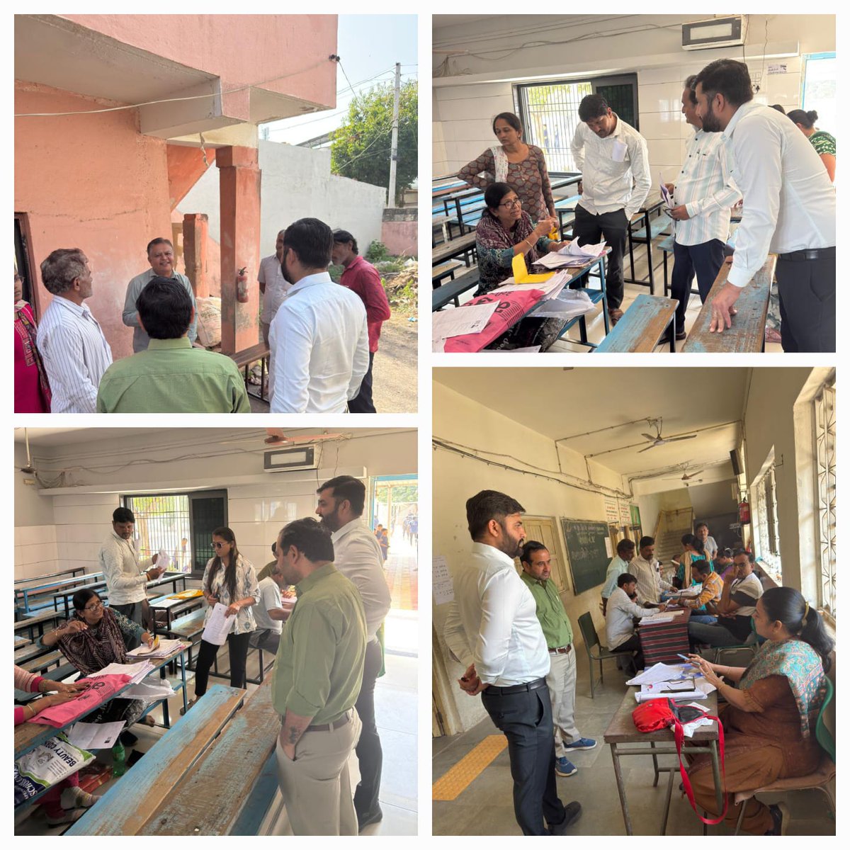 CollectorJamngr's tweet image. મતદારયાદી સુધારણા કાર્યક્રમ-૨૦૨૬ અંતર્ગત યોજાયેલ ખાસ કેમ્પ અન્વયે મતદાર નોંધણી અધિકારીશ્રી, ૭૯-જામનગર દક્ષિણ દવારા વિવિધ મતદાન મથકોની મુલાકાત લઇ BLOs ને તમામ મતદારોની વિગતો મેળવી એક પણ મતદાર બાકી ન રહે તેમ કામગીરી કરવા સુચના આપવામાં આવી.
@ECISVEEP @CEOGujarat @infojamnagargog