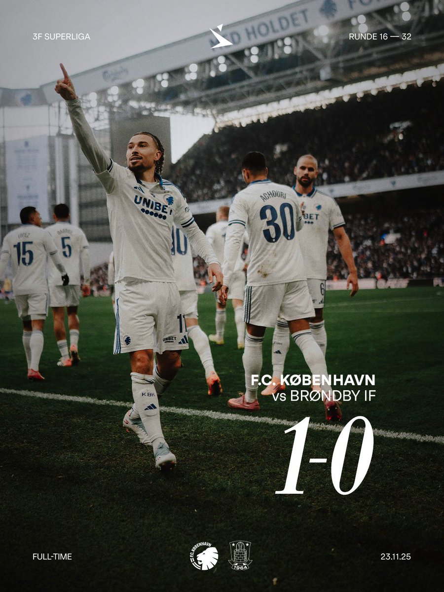 Straffe eller ej, så er jeg fucking bedøvende ligeglad! Derbysejr! 
Hvor er det vigtig det her drenge! 🤍💙
Keep yapping Luis Binks 🤏🏽🤐🤫
#fcklive #fckbif