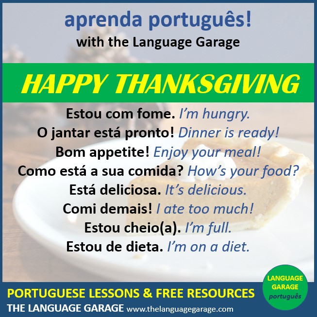 Language_Garage's tweet image. Happy #Thanksgiving from the Language Garage! Get on the road to speaking #Portuguese with us! #LanguageLearning.  thelanguagegarage.com/choose-your-la…