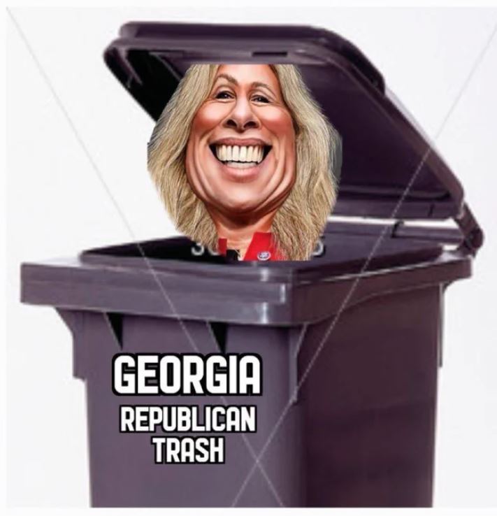 begjani51's tweet image. I ABSOLUTELY love it when the trash takes itself out.

#MarjorieTaylorGreene #MTG