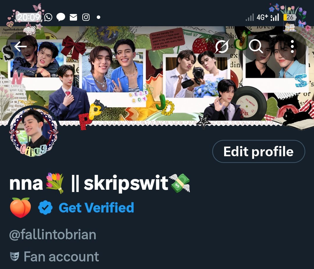 fallintobrian's tweet image. fallintobrian rebranding era, layout serame akunnya😎😎