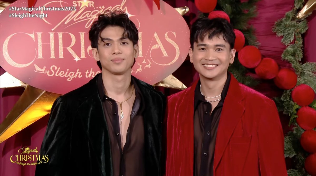KapamilyaTFC's tweet image. So lovely couple! It&apos;s #DingdongBahan and #PatrickRamirez of #DongPat 💞🥰😍

Catch your fave #StarMagic artists on #StarMagicalChristmas2025 LIVE via Star Magic YT and #iWant! ▶️✨

📸 via Star Magic/ YouTube

#SleighTheNight