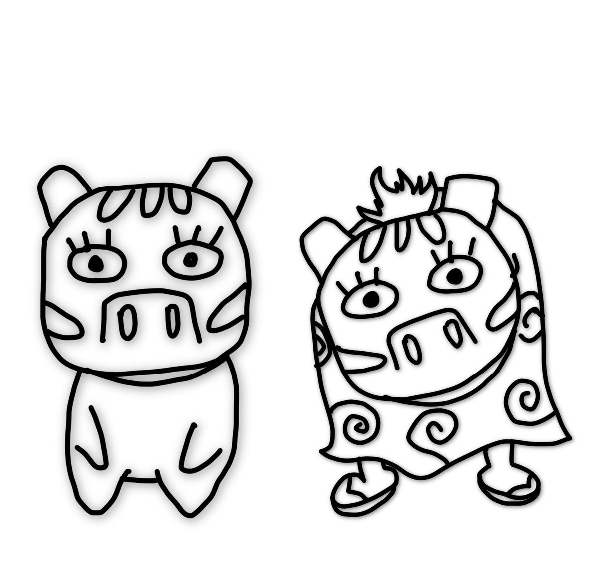 じっと見つめてみてくださいだんだん浮き出て見えてくるはず🤣🤣🤣