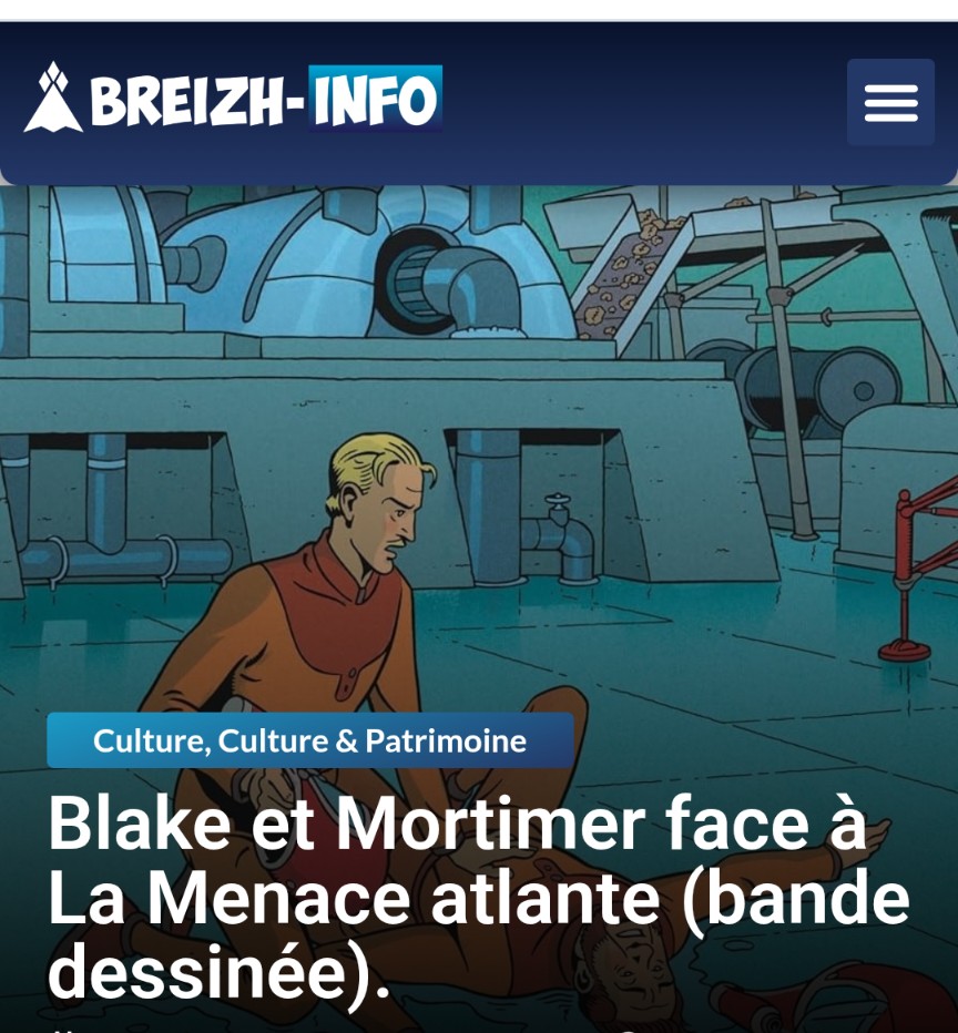 Blake et Mortimer ➡️
face à La #Menaceatlante 
Un nouveau #BlakeetMortimer, c’est toujours l’espoir de retrouver le style d’ ep Jacobs. Ce T 31, constituant la suite de L’énigme de l’Atlantide, est une excellente surprise.
La suite via <a href="/Breizh_Info/">Breizh-Info</a>
 share.google/pDUitLXlefkkng…