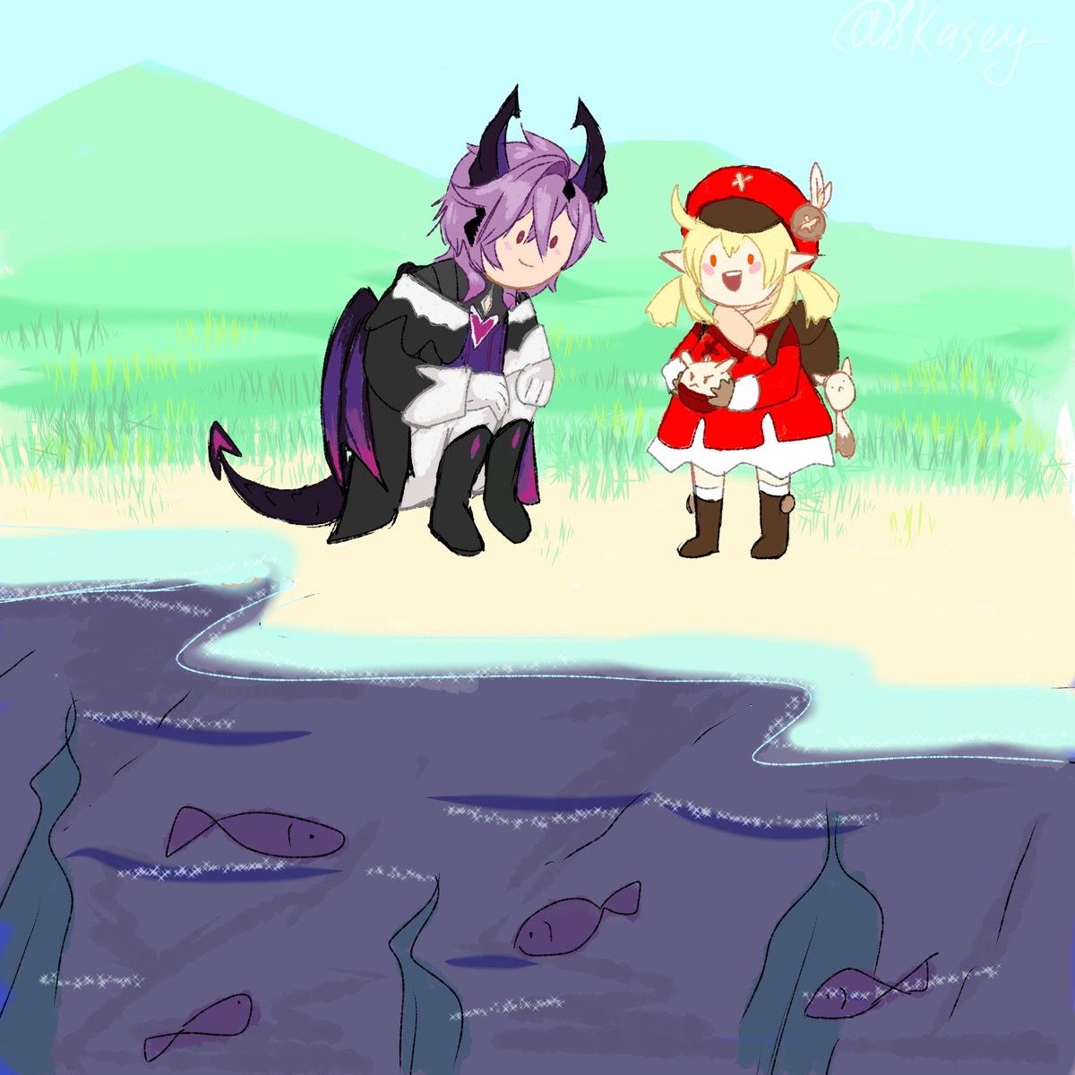 Вижу этих двоих только так

Просто скетчик

#GenshinImpact #Genshinfanart #Klee #Durin #art