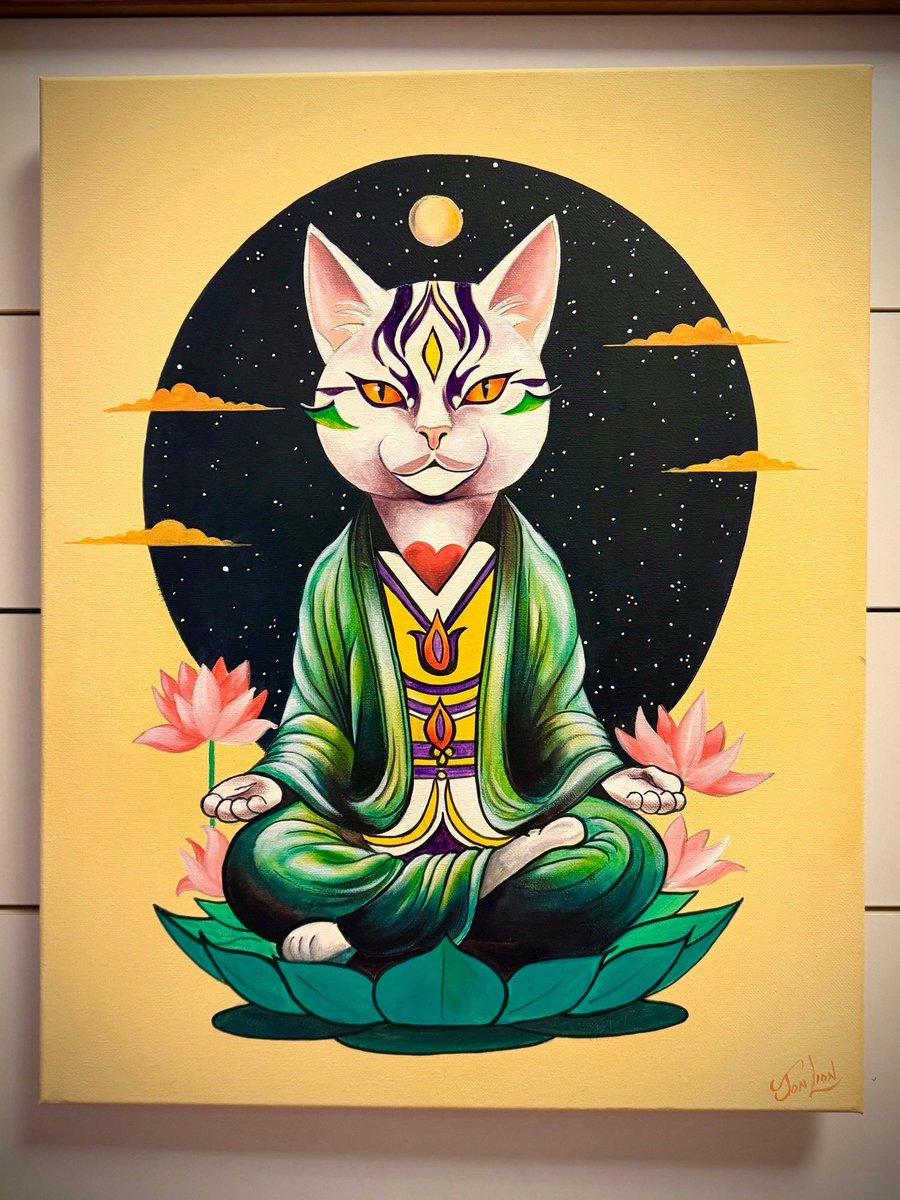 jonlionfineart2's tweet image. New price: $200!

😺PAINTING AVAILABLE!

“Na-Meow-Ste”- 16x20 on stretched canvas

Makes a fun holiday gift!
Message me if interested!

Please help me share?