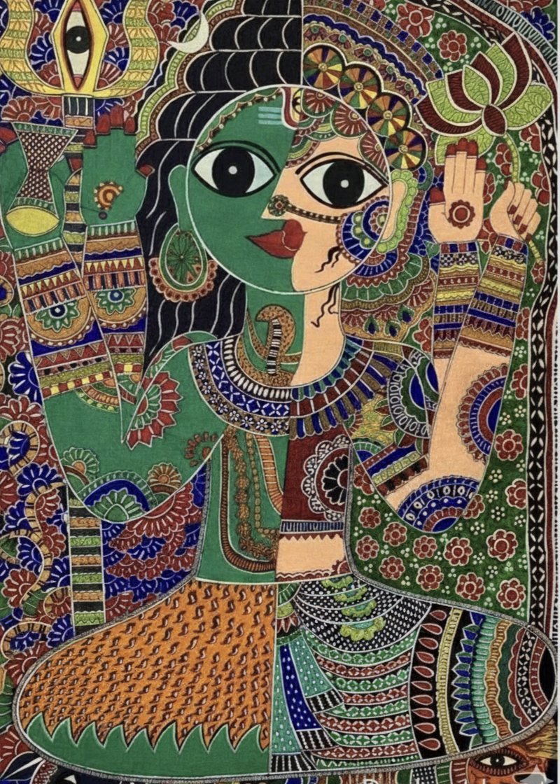 jhaprashu_11's tweet image. सदा शिव, सर्वदा शिव!🕉️❤️
#harharmahadevॐ 🙏🙏
#AIart #mithila💛