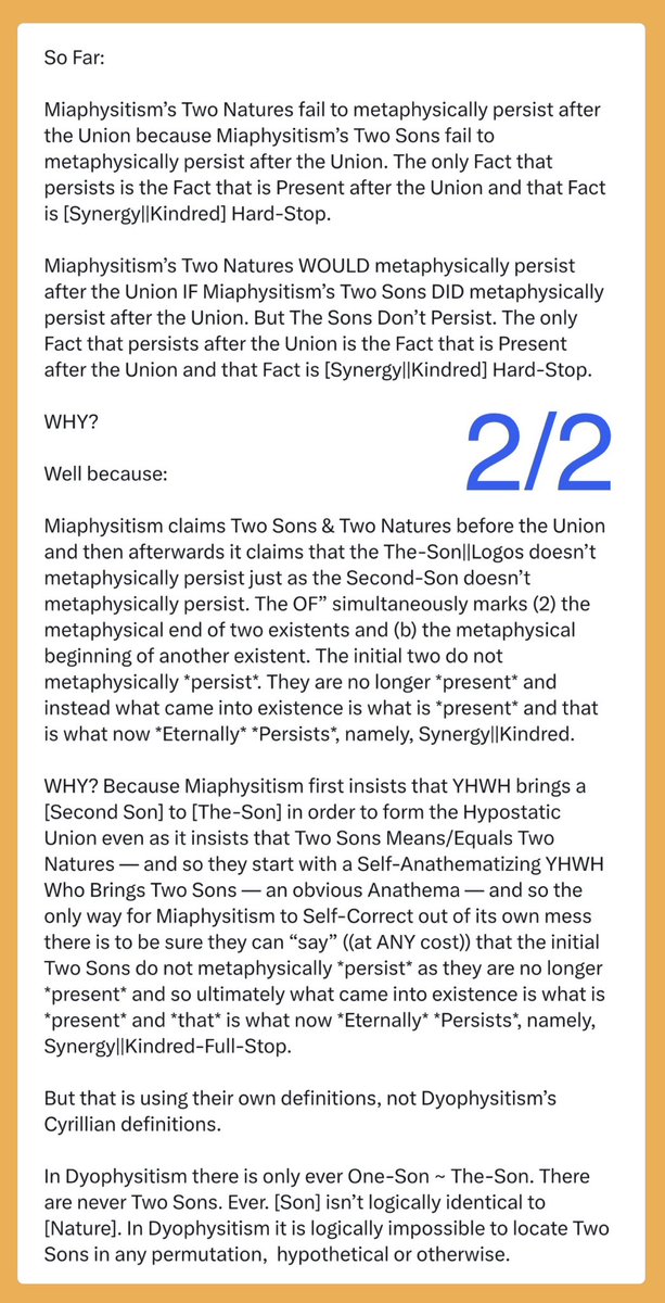 M_Christianity's tweet image. •Christology 
•Kindred Operation
•Synergy 
•Dionysius 
•Double Consubstantial
•Metaphysically Persisting 
•Identity
•Act
•Nature/Natures
•Son/Sons

Interesting.
x.com/m_christianity…

Four Screenshots: