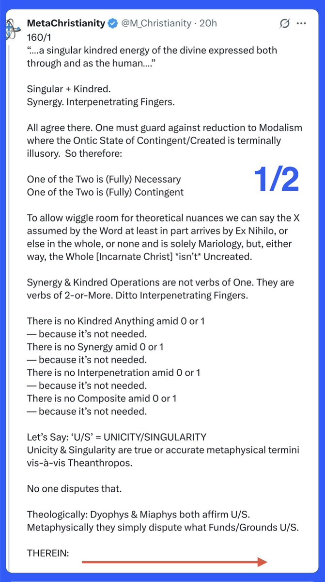 M_Christianity's tweet image. •Christology 
•Kindred Operation
•Synergy 
•Dionysius 
•Double Consubstantial
•Metaphysically Persisting 
•Identity
•Act
•Nature/Natures
•Son/Sons

Interesting.
x.com/m_christianity…

Four Screenshots: