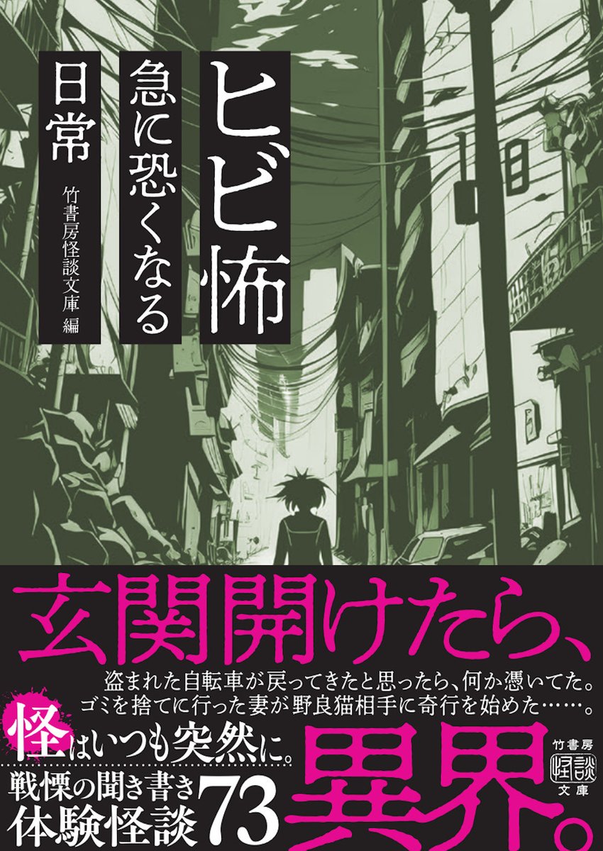 書籍情報※ タイトル:ヒビ怖 急に恐くなる日常 竹書房怪談文庫・編 発売