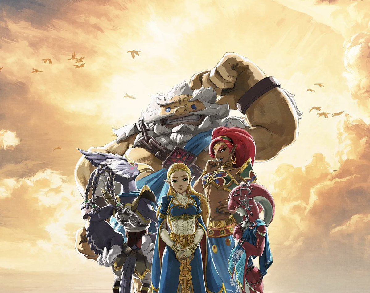 Stealth40k's tweet image. The Legend of Zelda: Breath of the Wild art from Nintendo Today. 

The best champions!