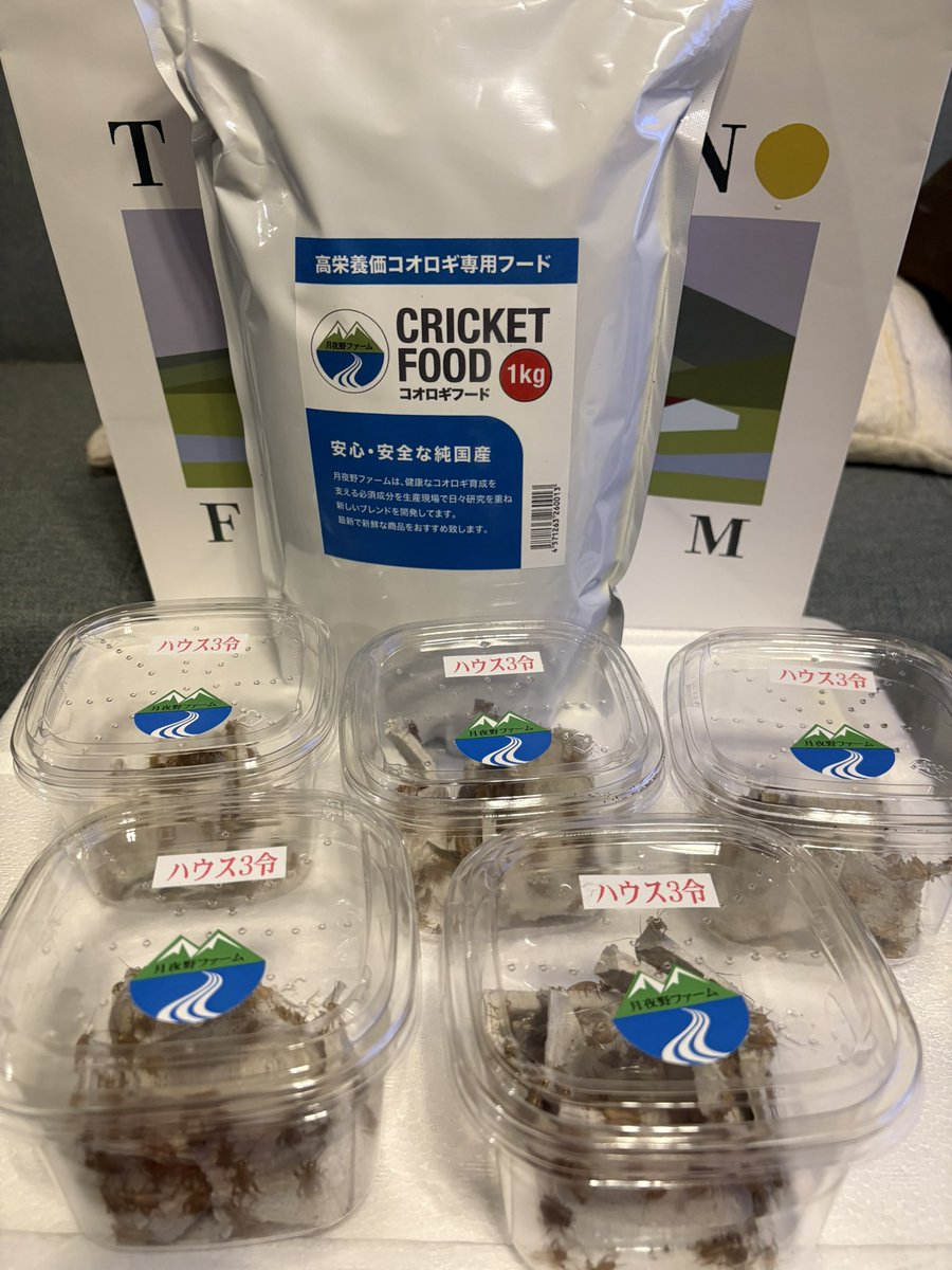 ぶりくら市2025
購入品😊
月夜野ファームさん(<a href="/tsukiyonofarm/">【公式】月夜野ファーム＊国産餌の通販サイト＊</a> )からイエコと餌😊
もうイベントでは恒例になってます😆

#burikura