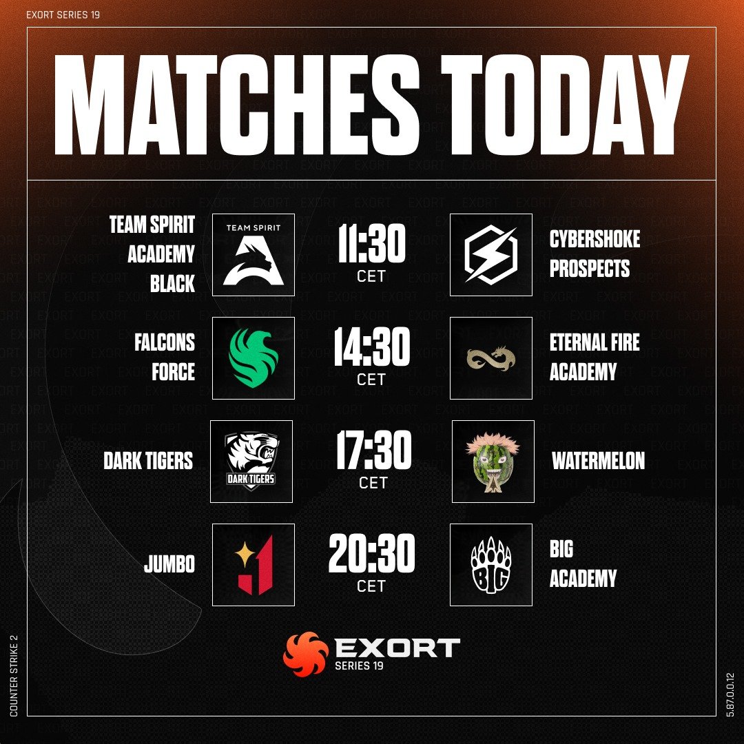 1-1 in @esport_exort
Next game vs Eternal Fire Academy at 2.30PM
Watch us live on kick: kick.com/exort-en2