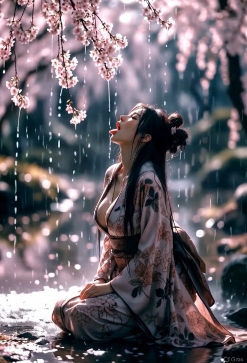 Kaitie_Stable's tweet photo. #TasteTheRain 🌸 🌸 🌸
#SakuraSundayAI by @theway2377 and
@rewsterp 
#GeishaGirlAiChallenge by @RamdonWaifu
#AIIA #aiartist #AiArt #AIChallenge https://t.co/SuGnzI9PRo