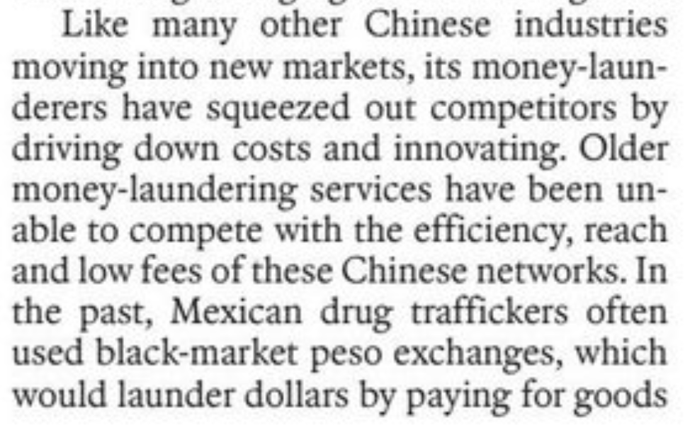 洗钱领域的内卷和产能过剩（查阅笔记）
费用从7-10%降至1-2%。现有企业一如既往地怒不可遏。