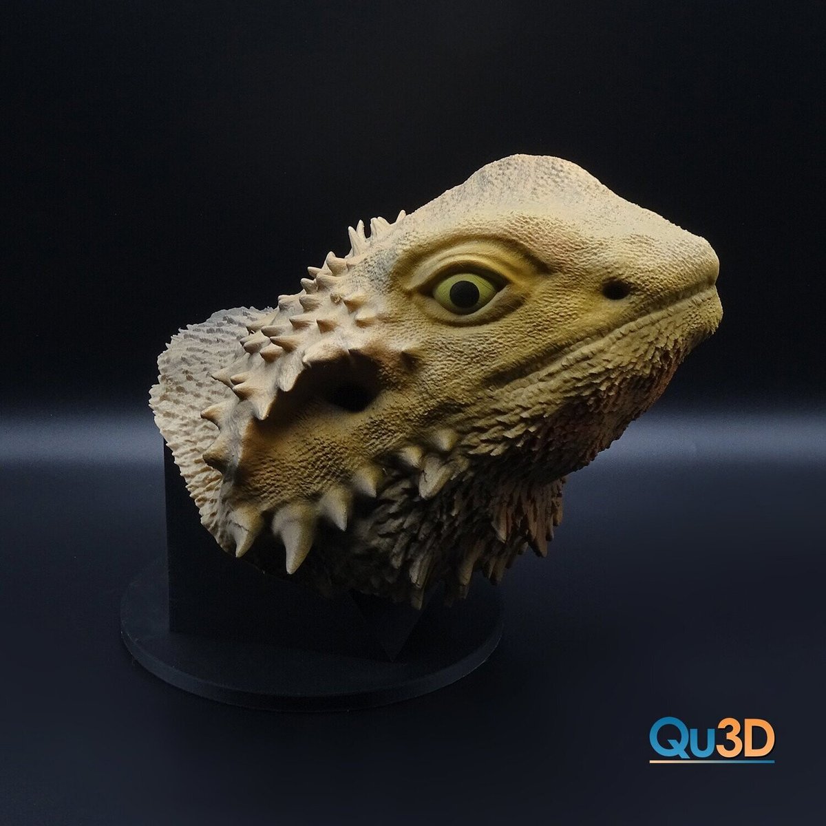 🐉 Bartagame, Pogona viticeps, Portrait • 3D Dateien
➡️ 3D-Druckmodell herunterladen: cults3d.com/:2012173
💡 Entworfen von <a href="/Qu3dQueisser/">KatharinaQu3D</a>

<a href="/cults3d/">Cults.</a> #3DDruck #3DDrucker #Druckbar #STLDatei