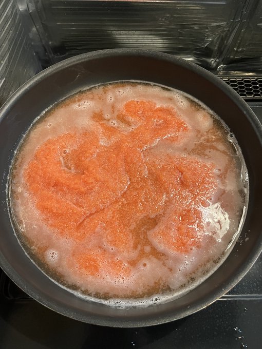 金時人参のスープ作る 