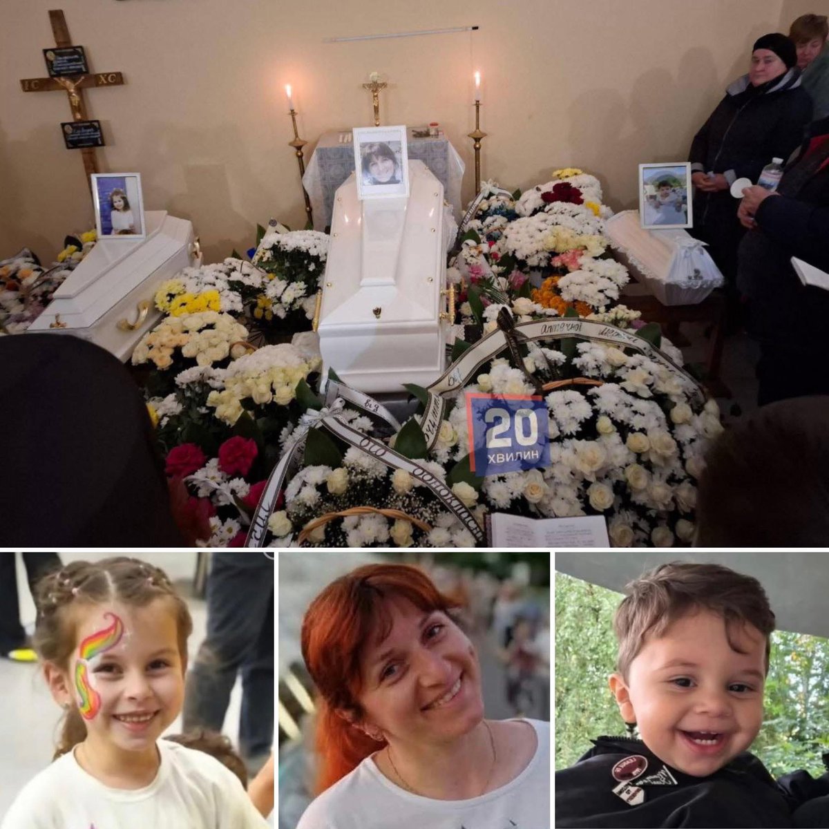 myroslavapetsa's tweet image. In Ternopil, father dandles the coffin of his son. 
Kamal lost his entire family in Russia’s strike on Ternopil residential building - his wife, Maria; daughter, Kamila, 6; and toddler son, Nazar, 1.5. Death toll of the attack has risen to 34, three women &amp;amp; one child are missing.