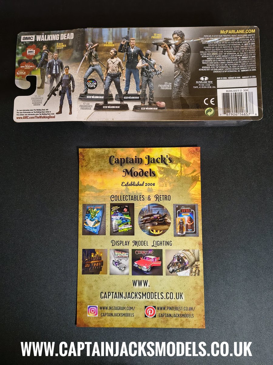CaptainJModels's tweet image. Sasha - Mcfarlane Toys Five Inch Figure Set
From The Walking Dead Series Ten
captainjacksmodels.co.uk

#walkingdead #thewalkingdead #mcfarlanetoys #captainjacksmodels #sasha #actionfigures #zombieapocalypse #horrorfan #horroraddict #giftideas