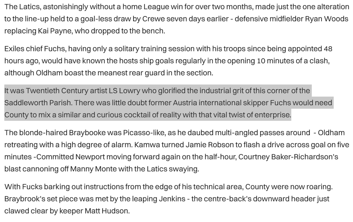 cscott_oafc's tweet image. One of the stupidest match reports I&apos;ve ever read. So obviously written by AI 😂 #oafc