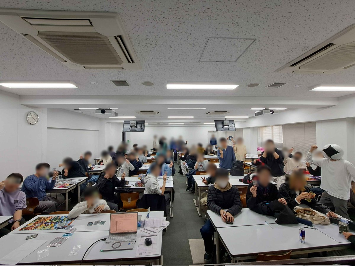 TUS___DM's tweet photo. 理大祭二日目、ファンイベントご参加ありがとうございました！
多くのDMPが集まり、デュエパからカジュアル、競技レベルまで幅広い楽しみ方のある一日となりました✨

改めて、二日間お疲れ様でした！！ https://t.co/8BSCfLPIWP