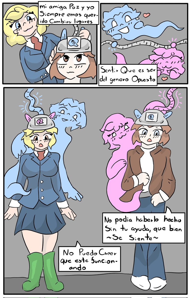 donnadie233's tweet image. I&apos;m recovering from an illness. Thank you for waiting.

Comm comic paz by @AllynnCast Comm 1 - 5

 #TSF理論 #Possession #BodySwap