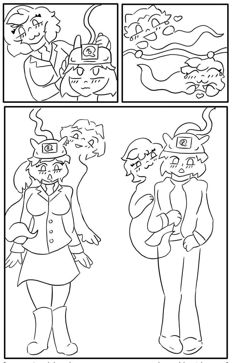 donnadie233's tweet image. I&apos;m recovering from an illness. Thank you for waiting.

Comm comic paz by @AllynnCast Comm 1 - 5

 #TSF理論 #Possession #BodySwap