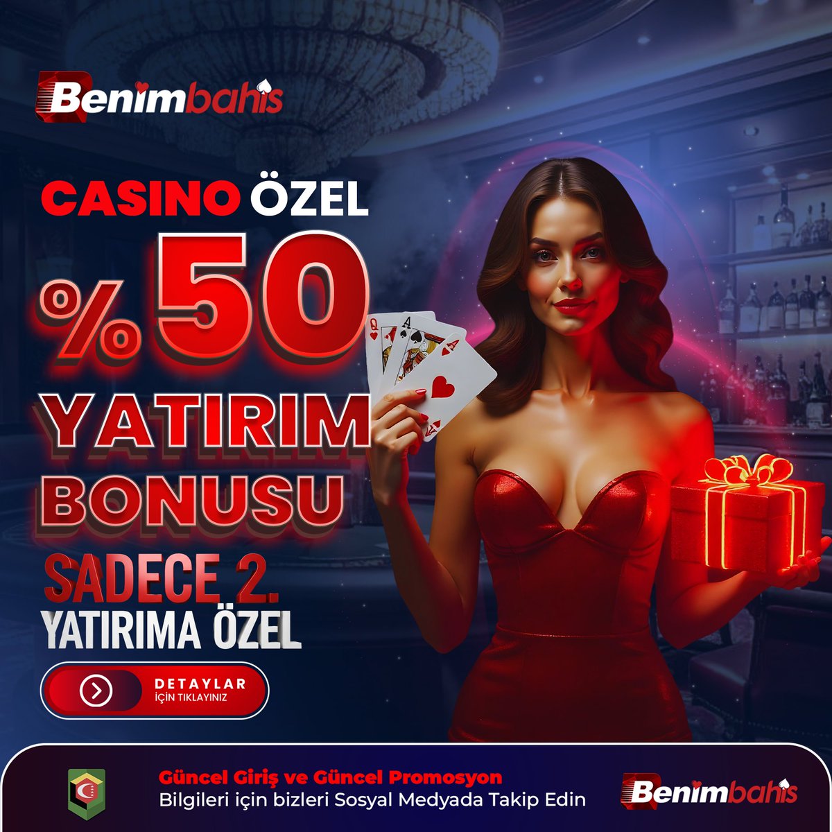 benimbahis's tweet photo. 🔥ÖZEL %50 YATIRIM BONUSU!🔥
💎SADECE 2. YATIRIMA ÖZEL!

🔝Kat kurallarına takılma! Kimlik-belge talebi yok! 🔝
🌟SINIRSIZ KAZANÇ, Benimbahiste SENİ BEKLİYOR!🌟
🟠 Güncel giriş ve HD Canlı Yayın için: https://t.co/V2ciiIbf9x (https://t.co/5EluW97yGC) https://t.co/5DOvTmREBk