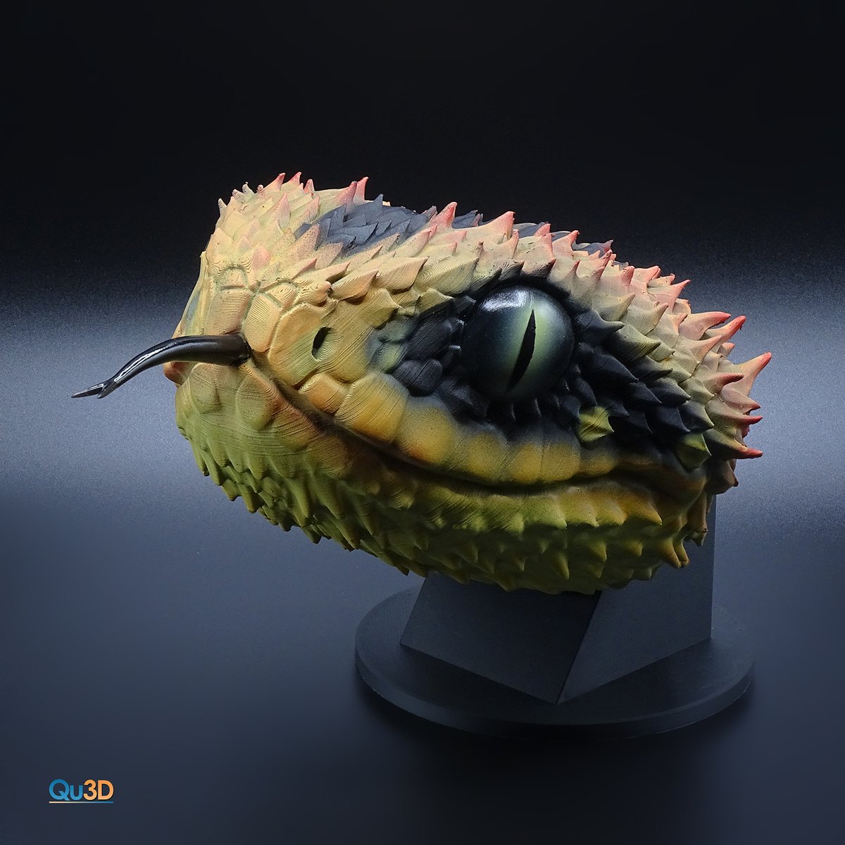 🐍 Atheris hispida- Rauschuppen-Buschviper Snake Schlangen • STL Dateien
➡️ 3D-Druckmodell herunterladen: cults3d.com/:819879
💡 Entworfen von <a href="/Qu3dQueisser/">KatharinaQu3D</a>

<a href="/cults3d/">Cults.</a> #3DDruck #3DDrucker #Druckbar #STLDatei