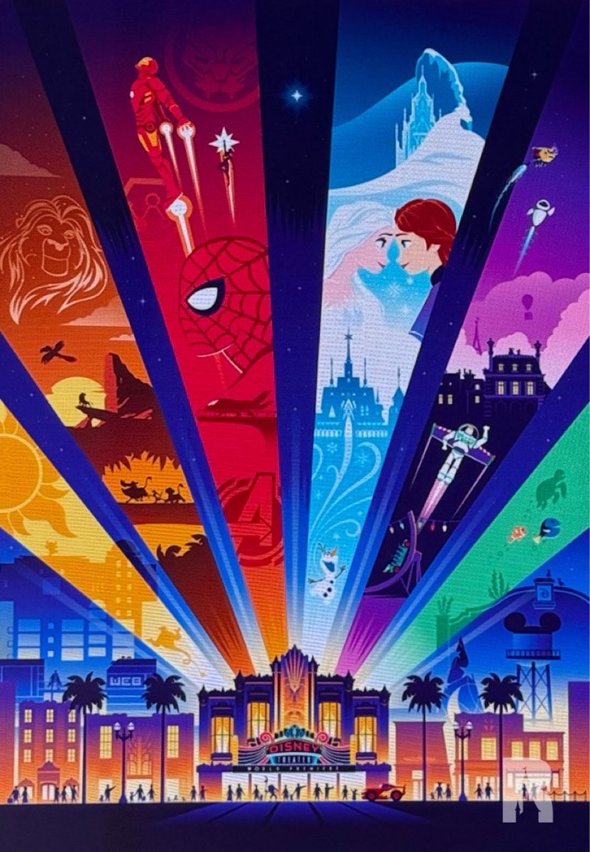 Walle and Eve have appeared in a couple of the Disney Adventure World posters/art but currently don't feature at all in the park. In this poster everything else links to an attraction #dlp