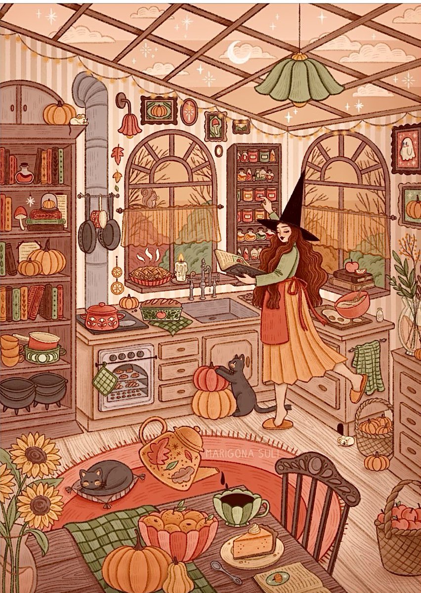 ScorpioLisaM's tweet image. On Sundays we wear orange. Art by Marigona Suli. #coloroftheday #SundayVibes #SundayMagic #AutumnVibes #AutumnMagic