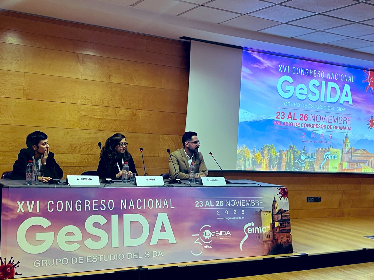 GeSIDA_SEIMC's tweet photo. Todo preparado para #GeSIDA25, con un comienzo ya clásico, la reunión de los #NOVBEL. #DoxiPEP, estrategias de diagnóstico #VIH innovadoras y actualización sobre deterioro neurocognitivo. Con @AnaisCorma @salvadormartin_ y Marta Ruiz Riol
#Cumplimos30 #30GeSIDA https://t.co/JylA0ynpPs