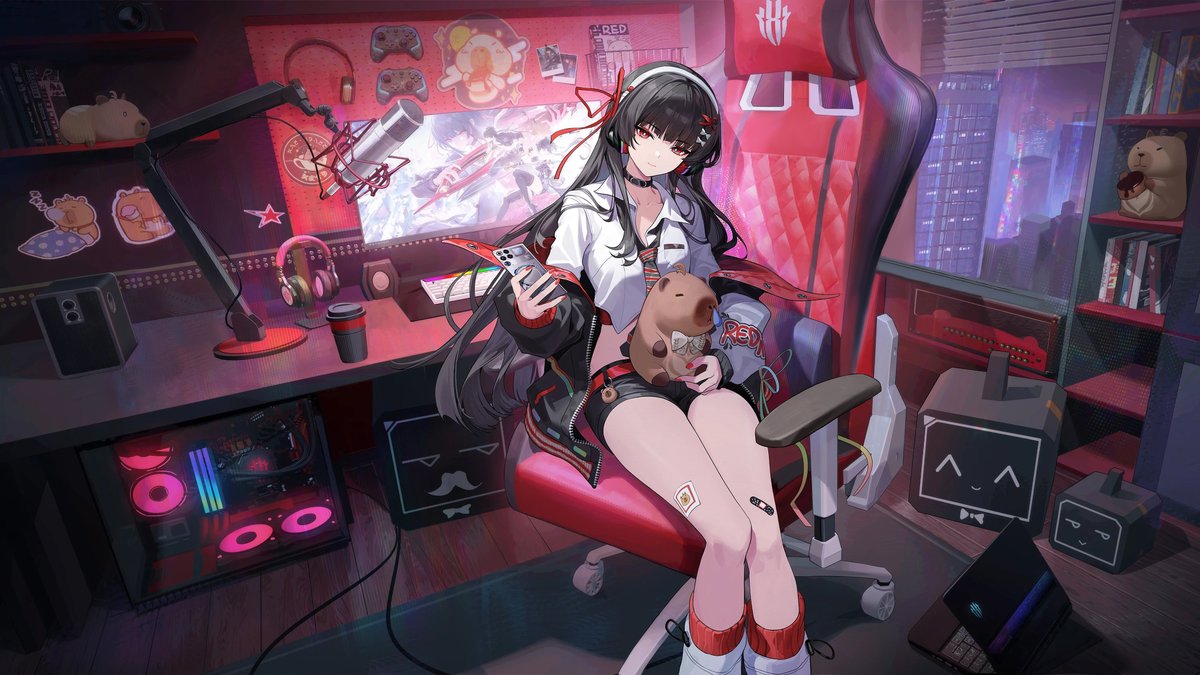 KiriyumeBun's tweet image. Cleaned 4k Chisa x Redmagic Collab Wallpaper!!

Sorry for the wait, I was drawing in buildings... 😅

Gdrive 02 Character Art: tinyurl.com/wuwaclean

#wuwa #WutheringWaves #Chisa