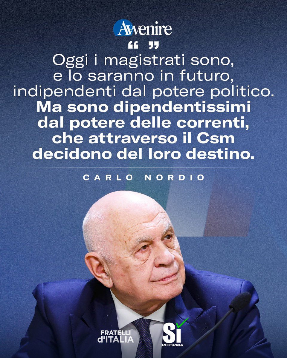 "Il sorteggio è temuto dai vertici dell'Anm anche più della separazione delle carriere: perché toglierà alle correnti quell'enorme potere. E i magistrati saranno finalmente più liberi."