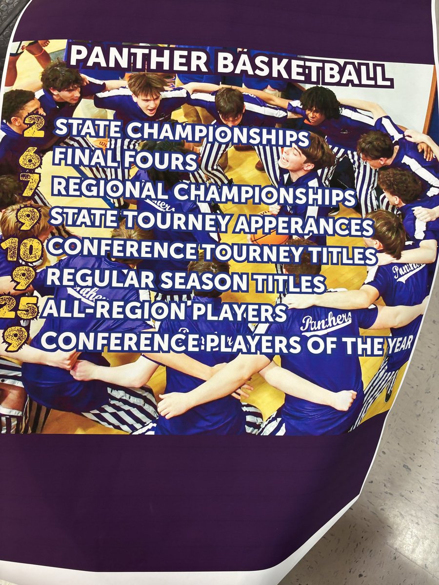 New addition to the Team Locker Room!!!  Come out to catch a glimpse of your 2025-2026 Panther Squad Monday night at 7 pm as the Panthers take on South Lakes!!  Ohhhhh PFalls!!!