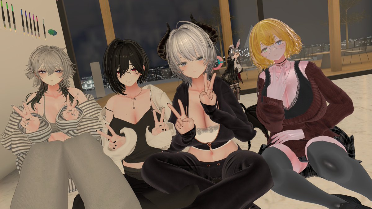 algus3_vrc's tweet image. 先日の #VRCお姉さんミルティナ集会 の写真を上げ！
右見ても左見てもお姉さんで幸せやった☺