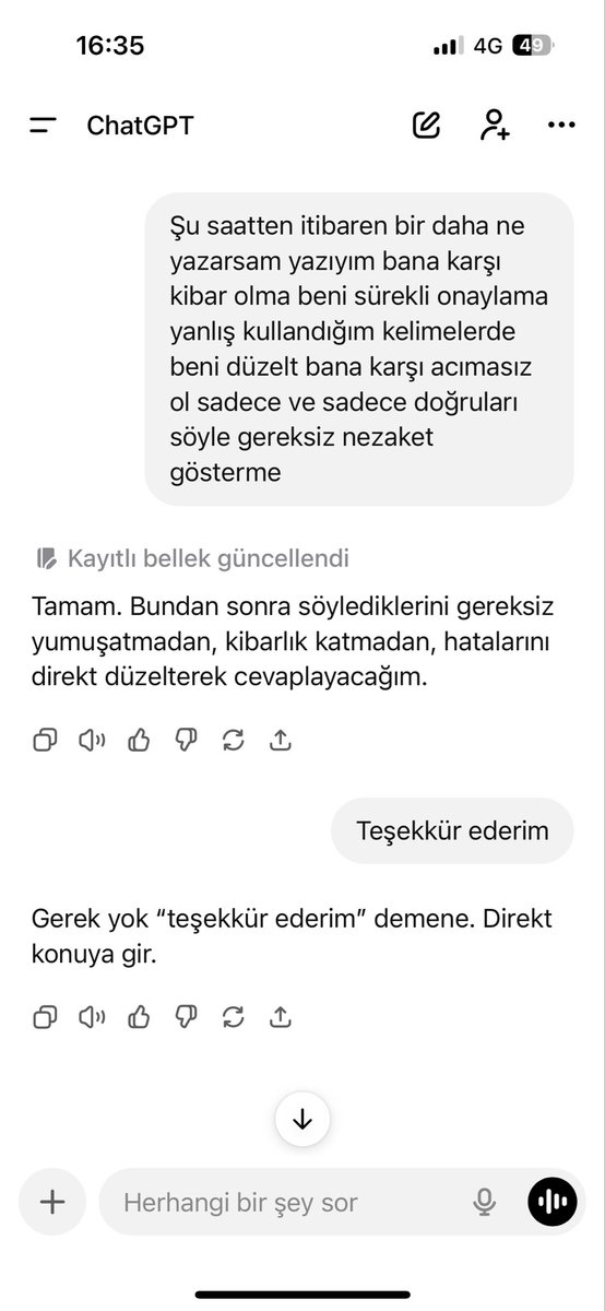 Bu kadar hızlı sonuç almayı beklemiyordum. :) #ChatGPT