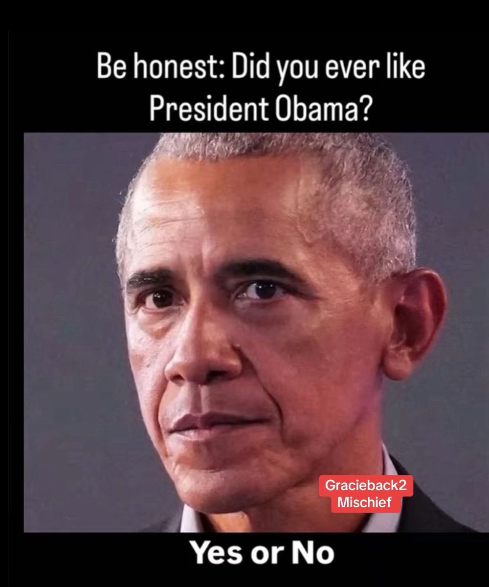 ✨✨✨✨✨✨✨✨✨✨✨

✨Be honest, 

✨did you ever like   

 ✨President Obama?