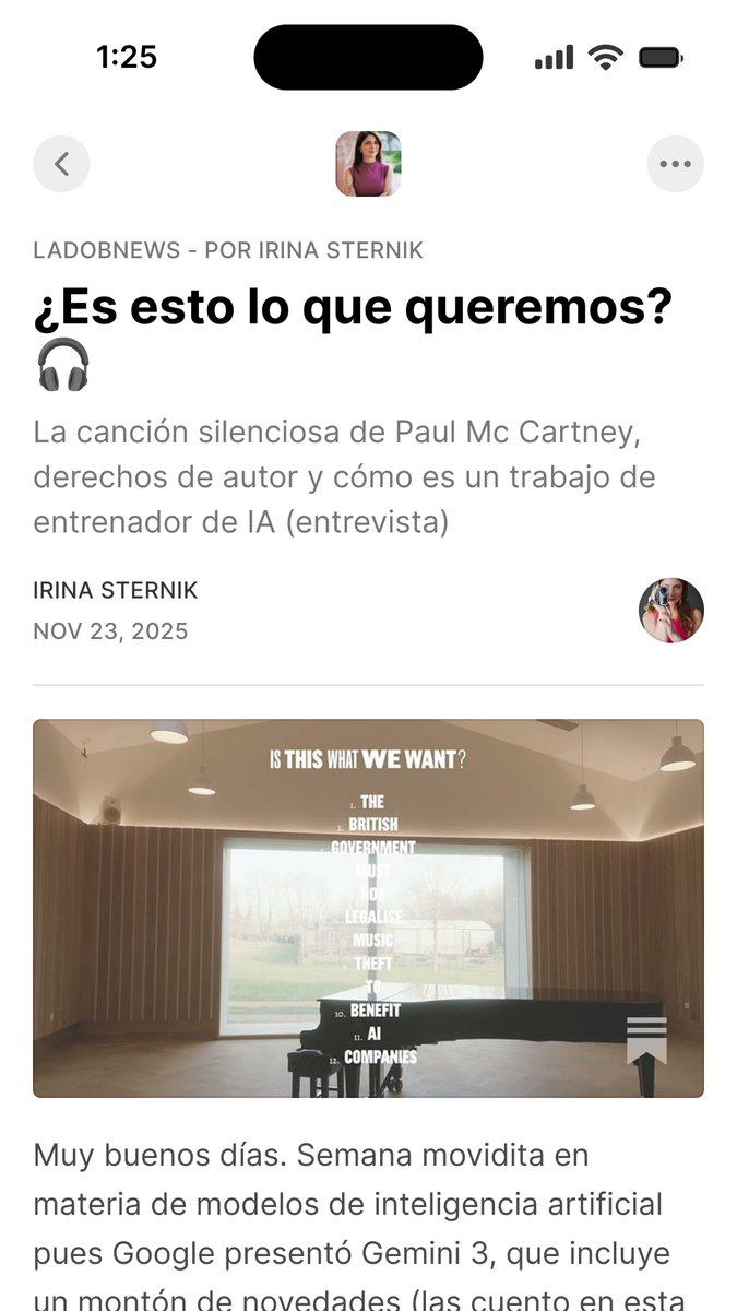¿Es esto lo que queremos?, en el news de hoy:

💿 El álbum silencioso: Más de 1000 músicos + Paul McCartney lanzaron "Is That What We Want?" para protestar contra las modificaciones a la ley de derechos de autor del Reino Unido.

⚖️ Stability AI le gana a Getty Images Getty