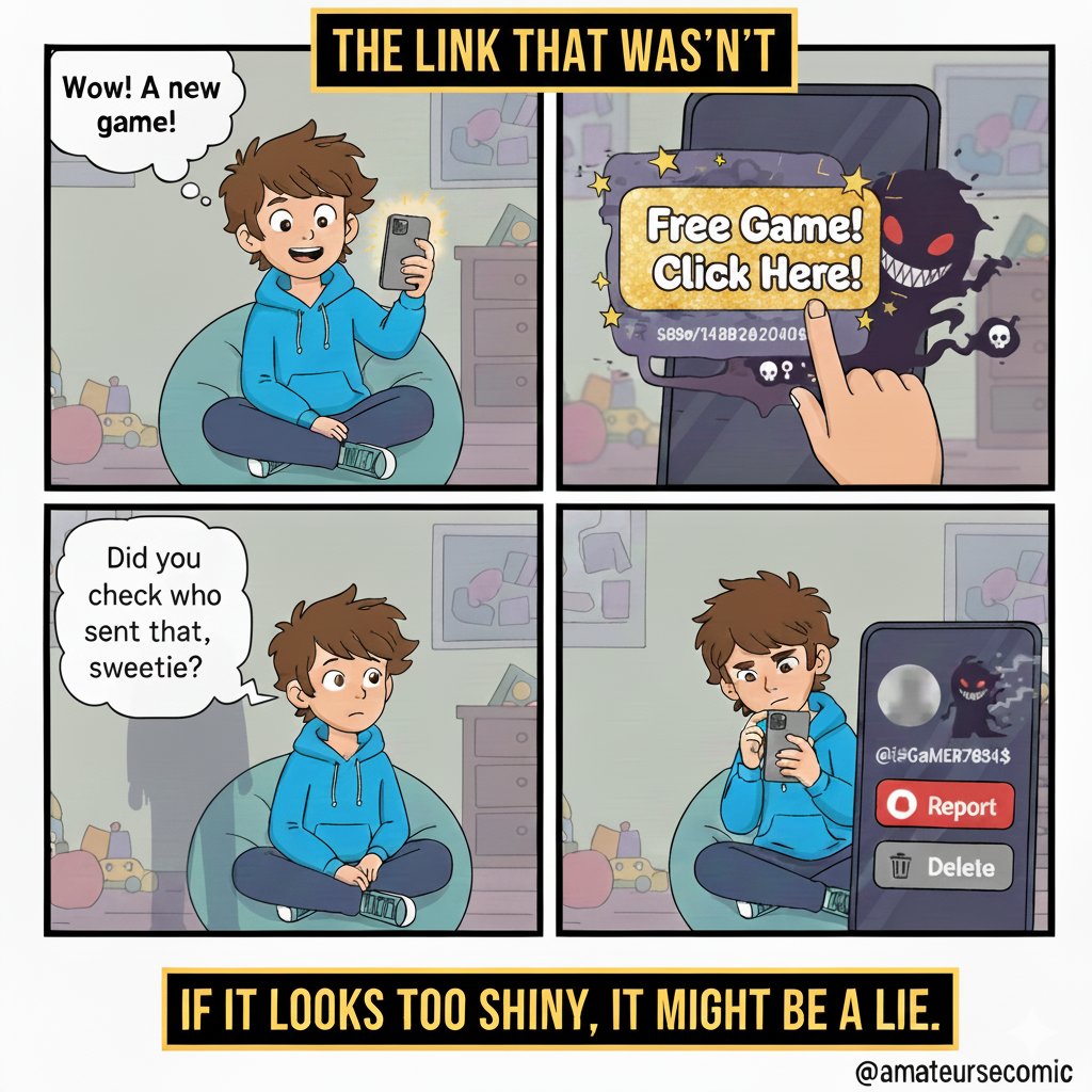 AmateurSecomic's tweet photo. #Securitycomics #Awareness #CyberSecurityAwareness https://t.co/g7583q6oIp
