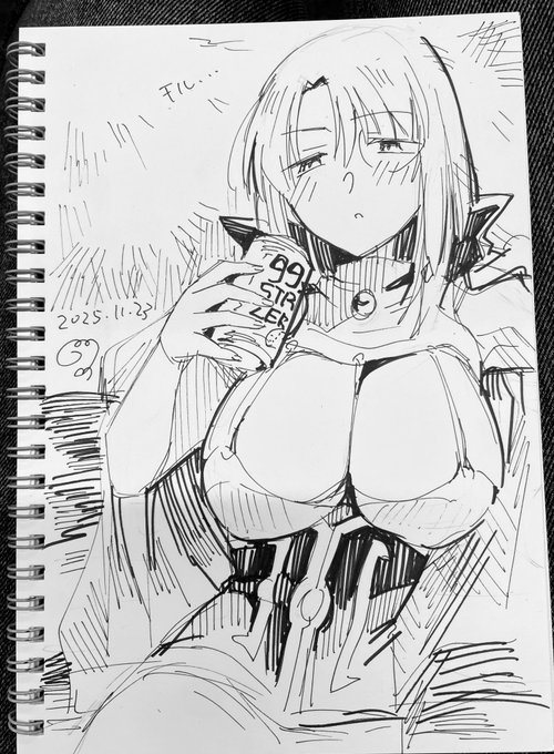 てんはじありがとうございました!スケブ7枚も描いてた!!!お裾分け 