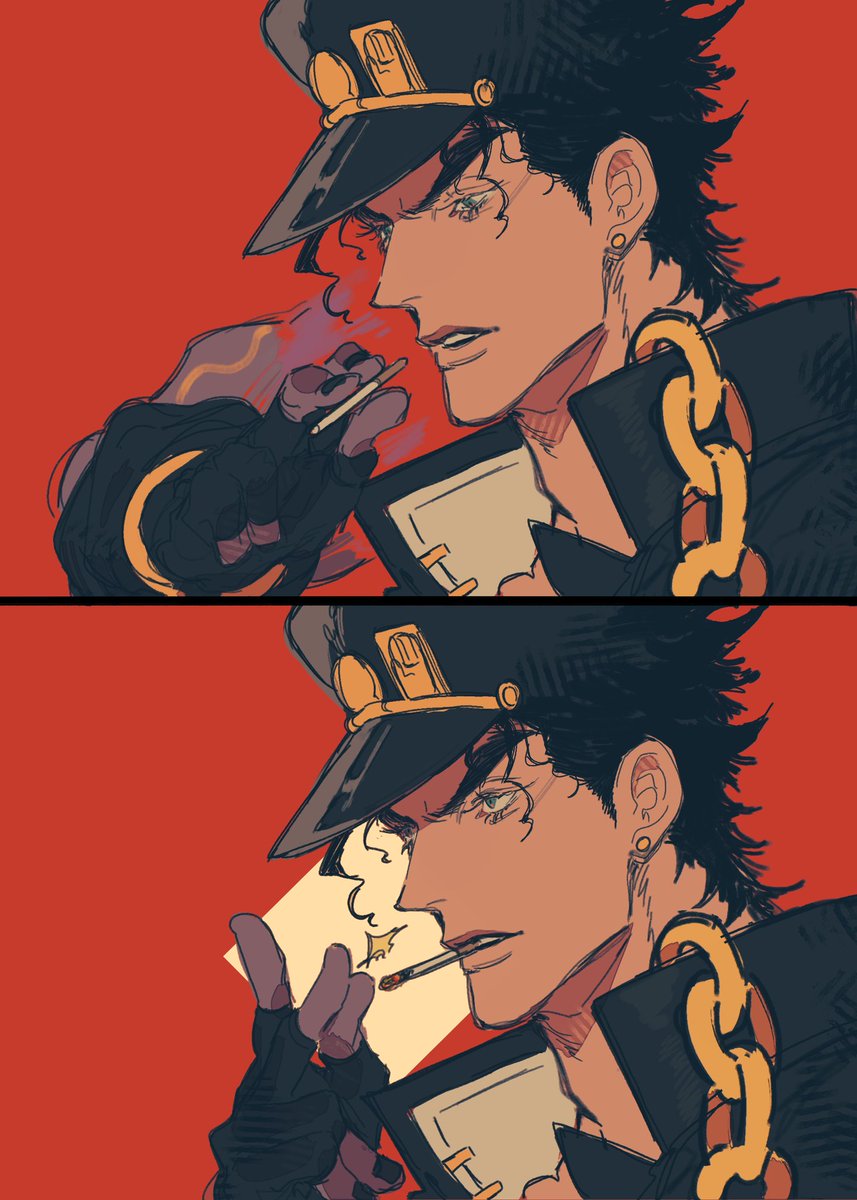 _mnnd_'s tweet image. 죠타로 이모지가 뭔가요?