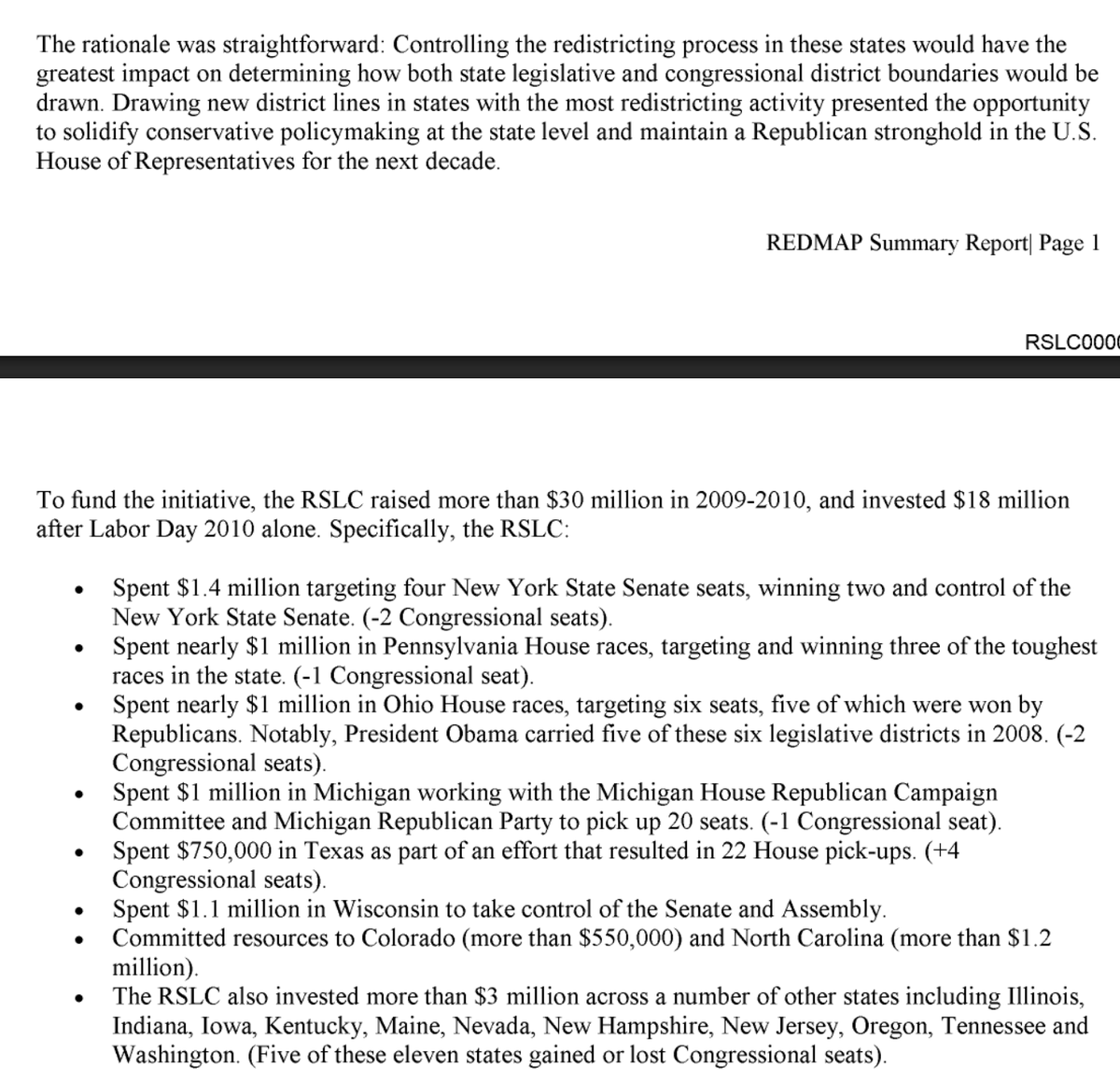 FairDisPAChestr's tweet image. 🧵3 RSLC took down the REDMAP report this fall when PA voters started connecting the dots. 
@FairDistrictsPA had saved it and posted it online here: fairdistrictspa.com/uploads/genera…
