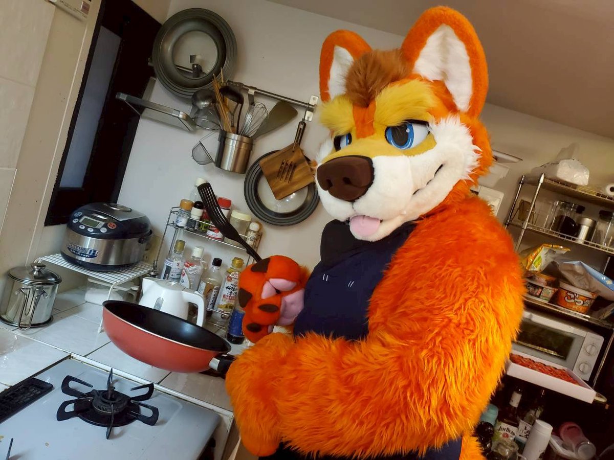 #FursuitEveryday 
#大地だいだいすき 
美味しい料理みんなに振舞うよ！
📸(<a href="/naru_bear3/">なるどん</a> )