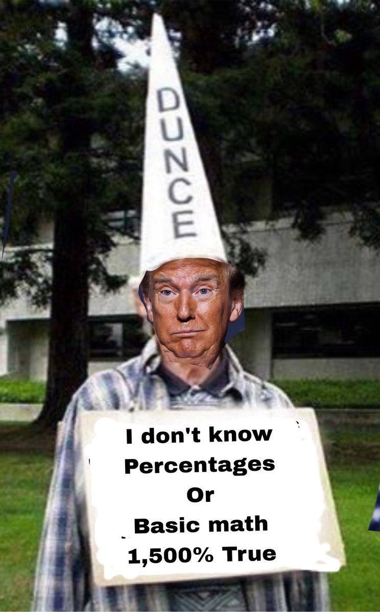 Dumb Donny Deluded liar <a href="/POTUS/">President Donald J. Trump</a> <a href="/realDonaldTrump/">Donald J. Trump</a>  “TRILLIONS of Dollars in Tariffs” 
Reality: $250-300 BILLION and that is money taken from America importers and the cost is passed to the consumer. <a href="/GOP/">GOP</a> The TAX &amp; Spend Party. #liars #MAGA #AmericaFirst