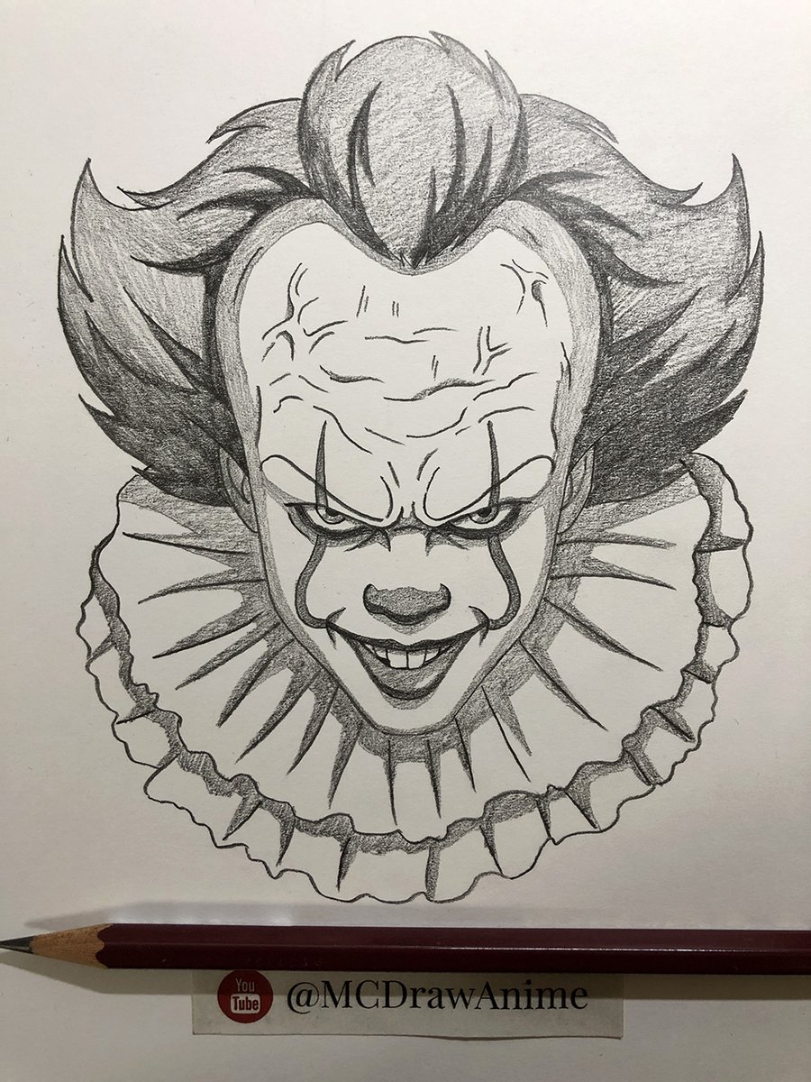McPainted's tweet image. 🎨 Pennywise Horror Clown Sketch Completed!
Here’s a full drawing process of Pennywise—sharp shadows, dramatic lines, and that iconic sinister expression coming together piece by piece.

👉 Watch Now:
youtu.be/fHm3hIxeHtA

#pennywise #drawing #horrorart #sketch #itmovie