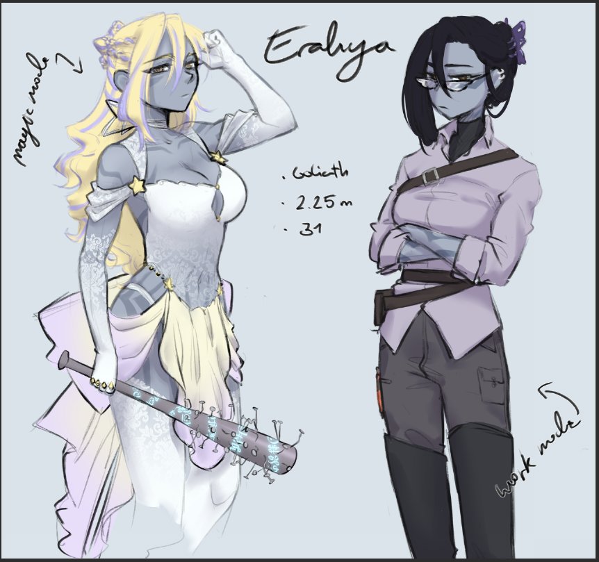 New DnD character for a magical girl one shot 
#DnD