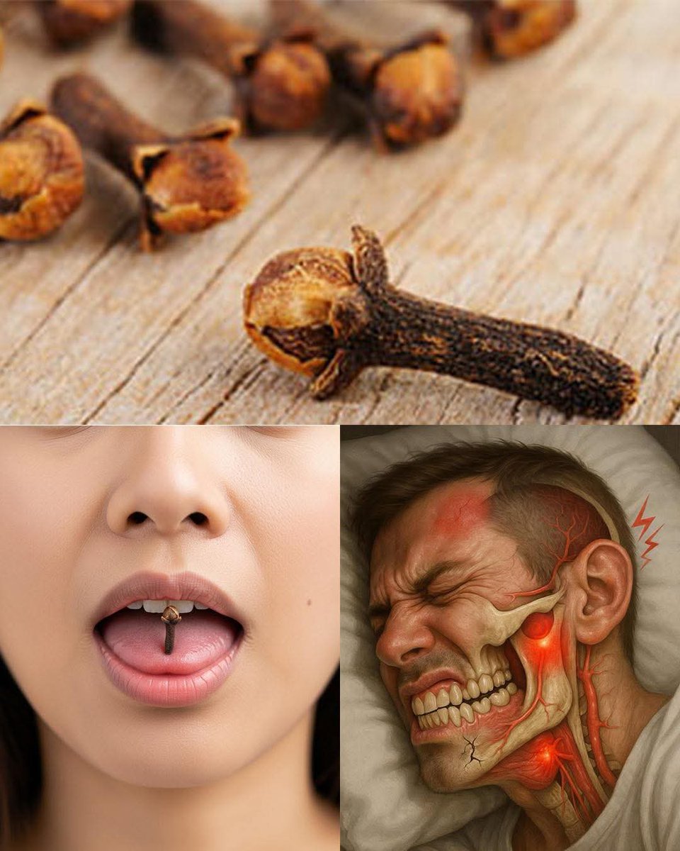 Herbalisque's tweet photo. Hold a Clove in Your Mouth, Feel the Healing Begin! 🌿✨ Most people use cloves for cooking… but the real magic happens when you let just one sit in your mouth.

🌿 Freshens breath naturally
🌿 Soothes throat discomfort
🌿 Supports digestion
🌿 Eases mild tooth & gum irritation

✅ Just place one clove between cheek & teeth and let it release its natural oils. Nature’s remedy at work!