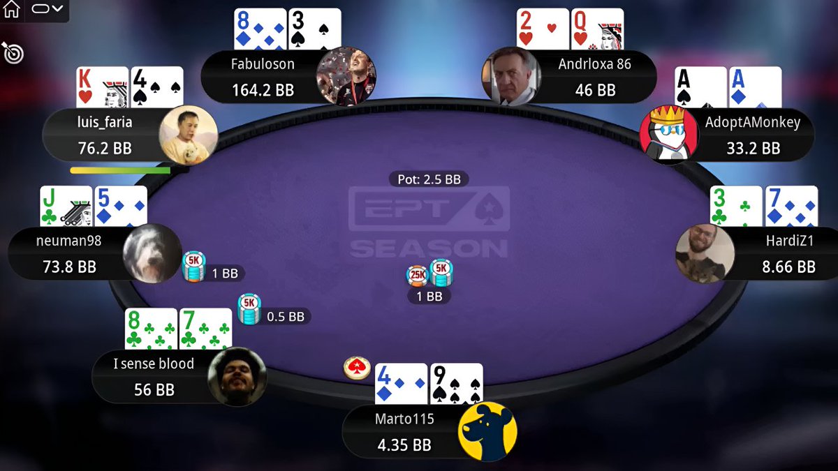 kalipoker_tv's tweet image. 🆕 NEW VIDEO: EPT Season 35-H $215 Mystery - luis_faria | HardiZ1 | I sense blood - Final Table Replay #PokerStars #EPTSeason #FinalTableReplay #OnlinePoker #Poker #PokerReplays 

Watch now 👉 youtu.be/KYkSB8irRyY